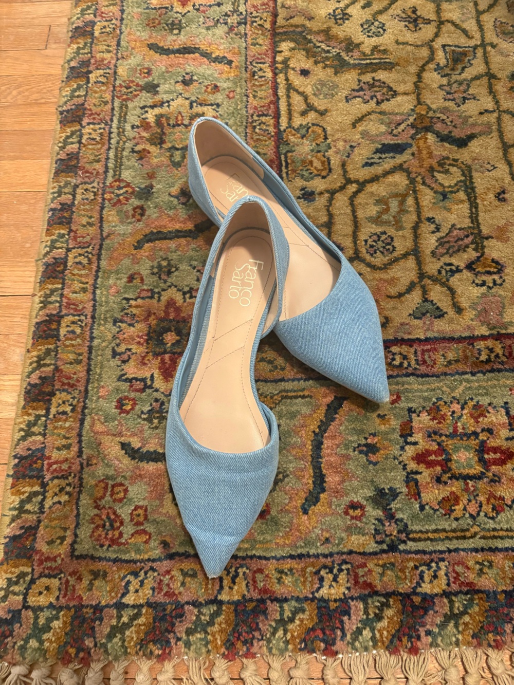 Franco Sarto Denim Pointed Flats